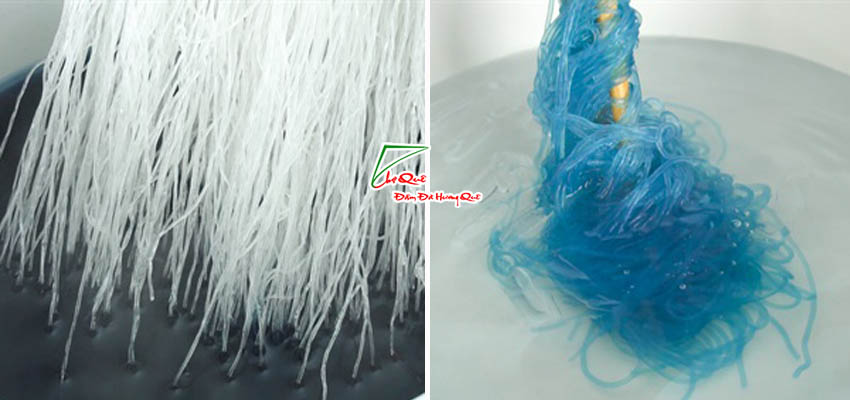  Chuẩn bị miến hoa đậu biếc